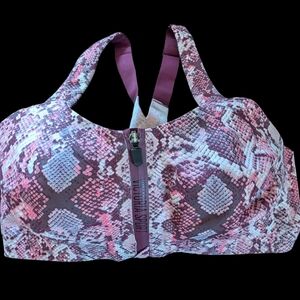 Victoria's Secret Pink and Brown Sports Bra